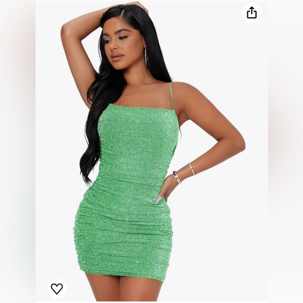 Floerns Bodycon Sparkling Green Dress